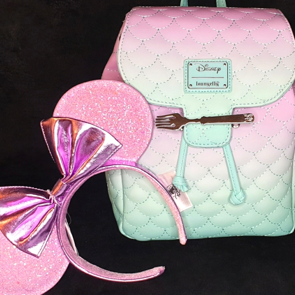 Loungefly Little Mermaid Ambre Backpack+Ears